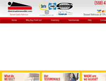 Tablet Screenshot of directmattressoutlet.com